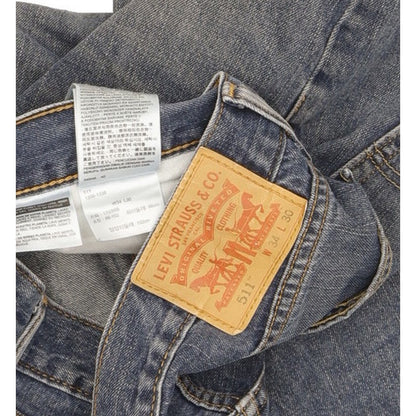 Levi's 511 Men Blue Straight Slim Jeans W34 L29