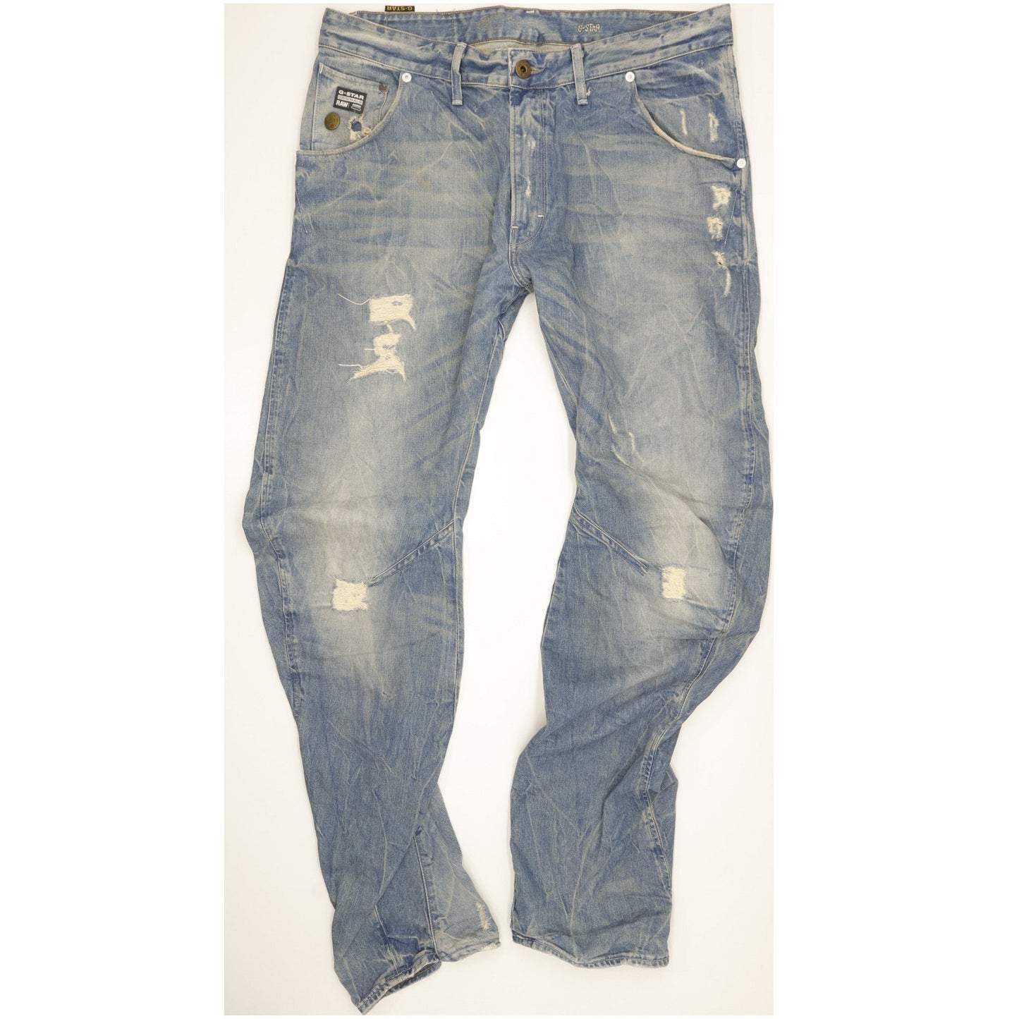 G-Star Arc Men Blue Tapered Loose Jeans W36 L34