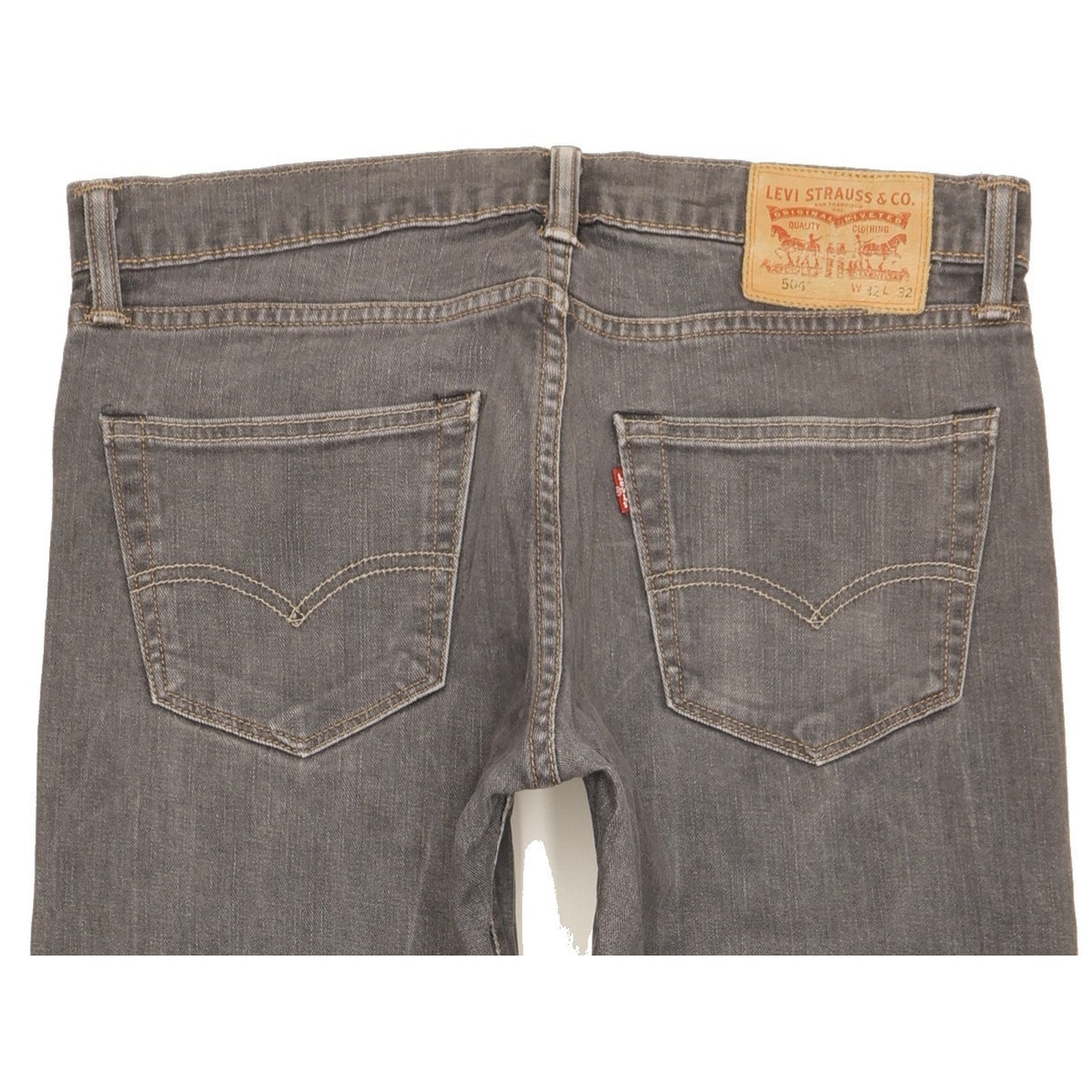 Levi's 504 Men Grey Straight Regular Jeans W32 L31