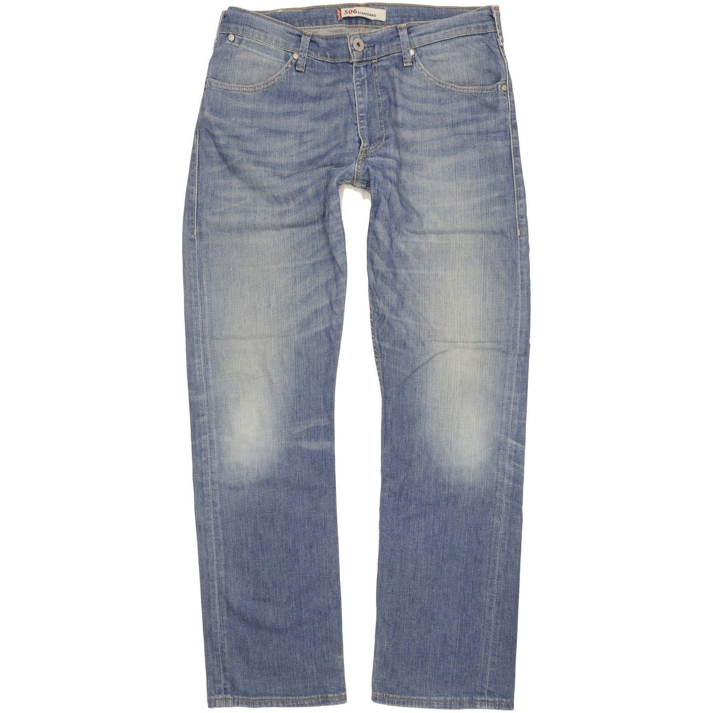 Levi's 506 Men Blue Straight Regular Stretch Jeans W34 L34