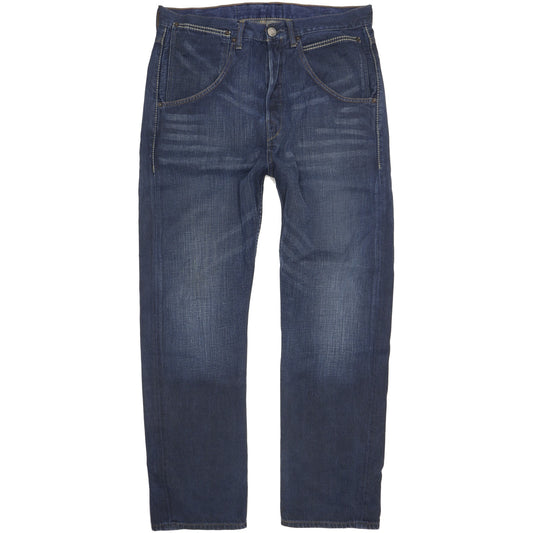 Levi's Men Blue Straight Regular Jeans W34 L34