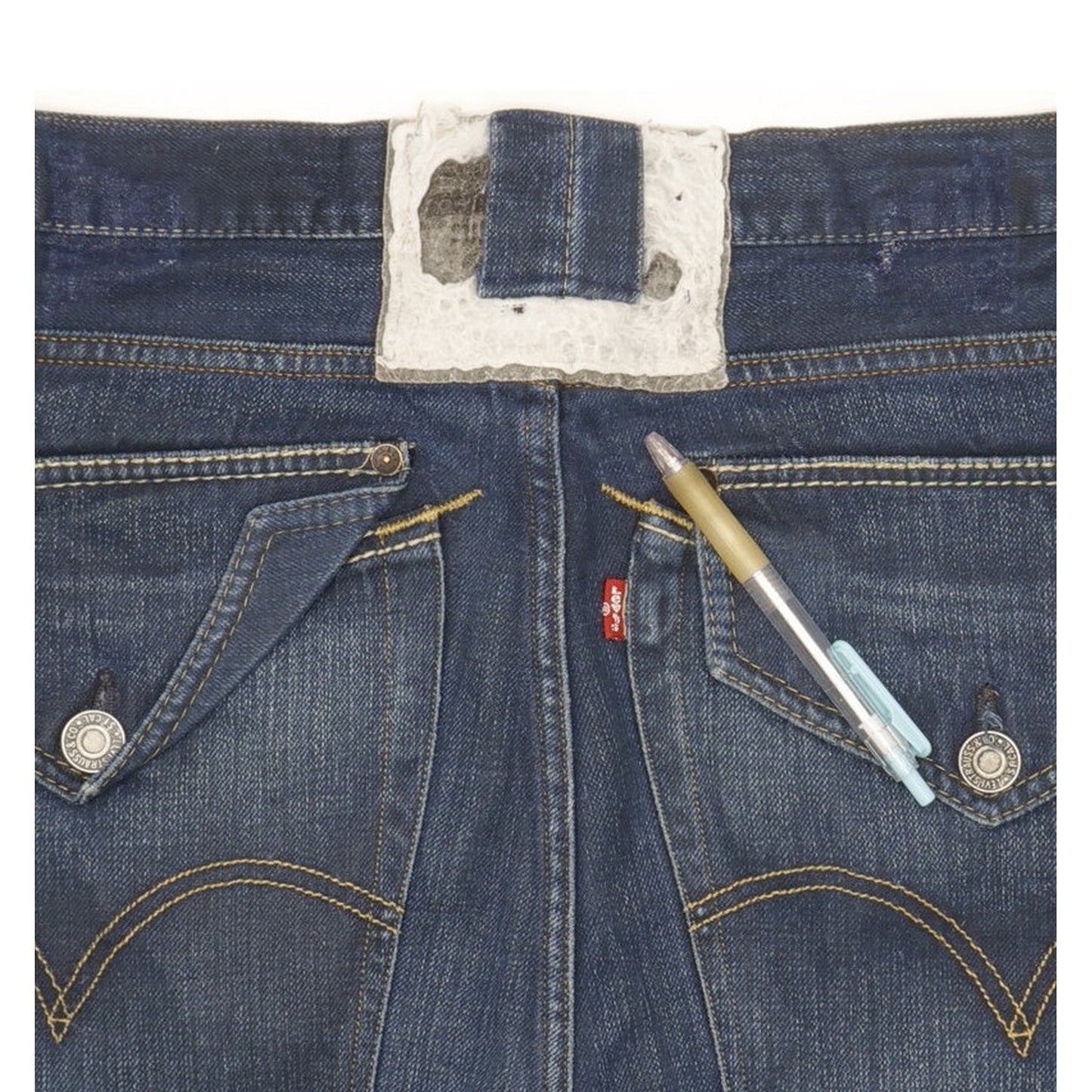 Levi's Men Blue Straight Regular Jeans W34 L34