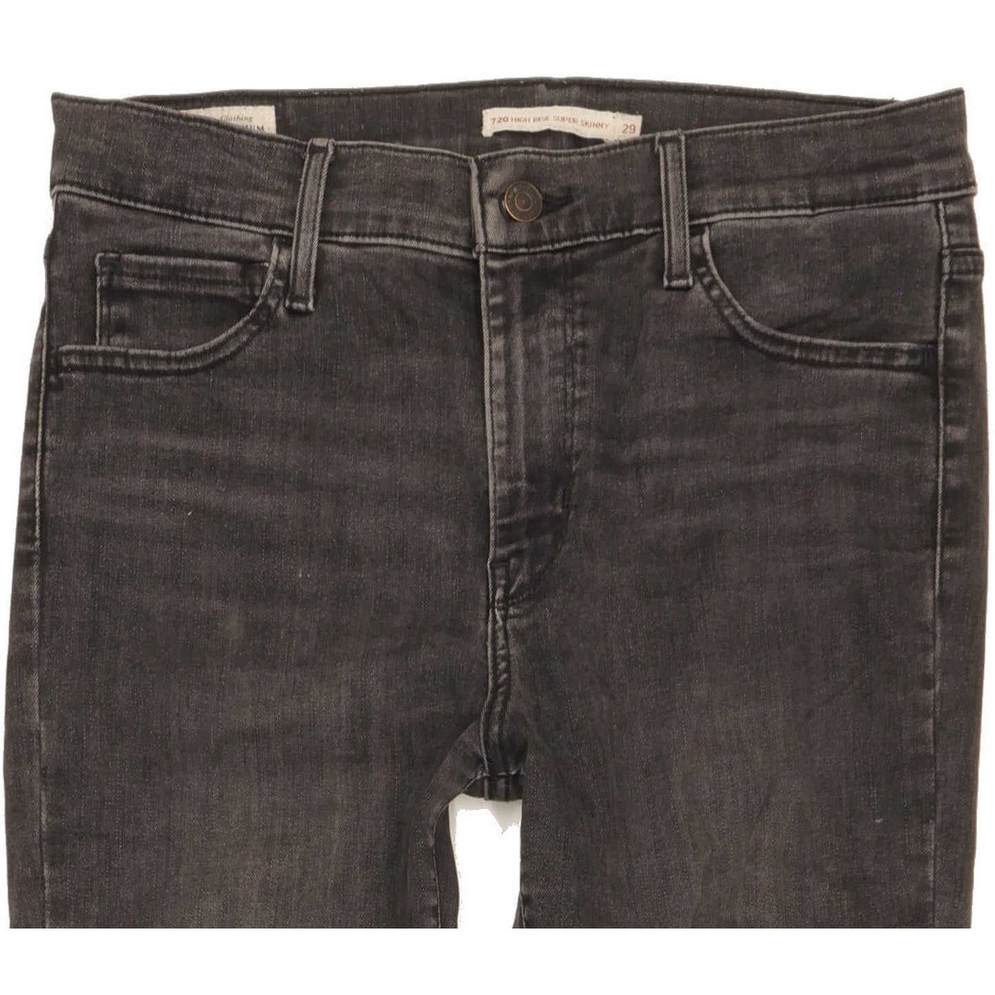 Levi's 720 Black Skinny Slim Stretch Jeans High Waisted W29 L30