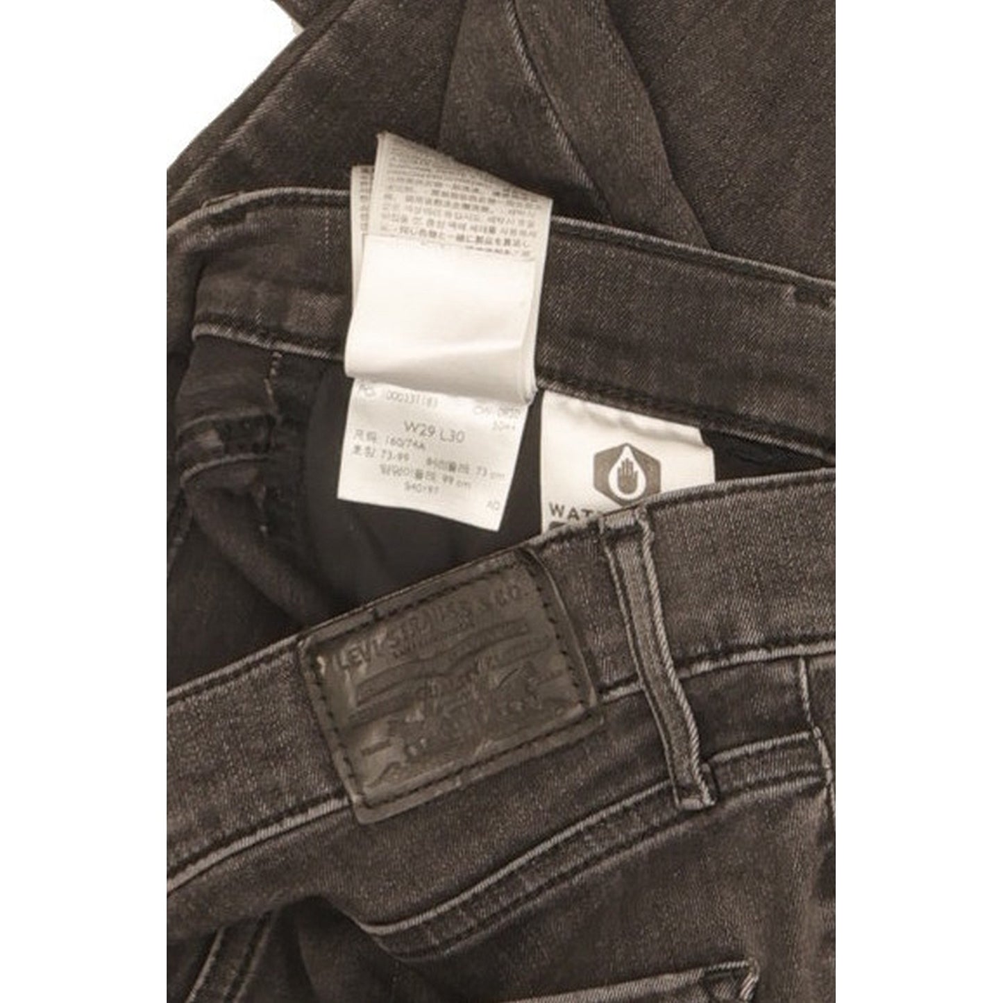 Levi's 720 Black Skinny Slim Stretch Jeans High Waisted W29 L30