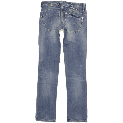 G-Star Midge Women Blue Straight Slim Stretch Jeans W29 L33