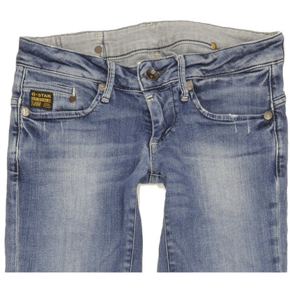 G-Star Midge Women Blue Straight Slim Stretch Jeans W29 L33