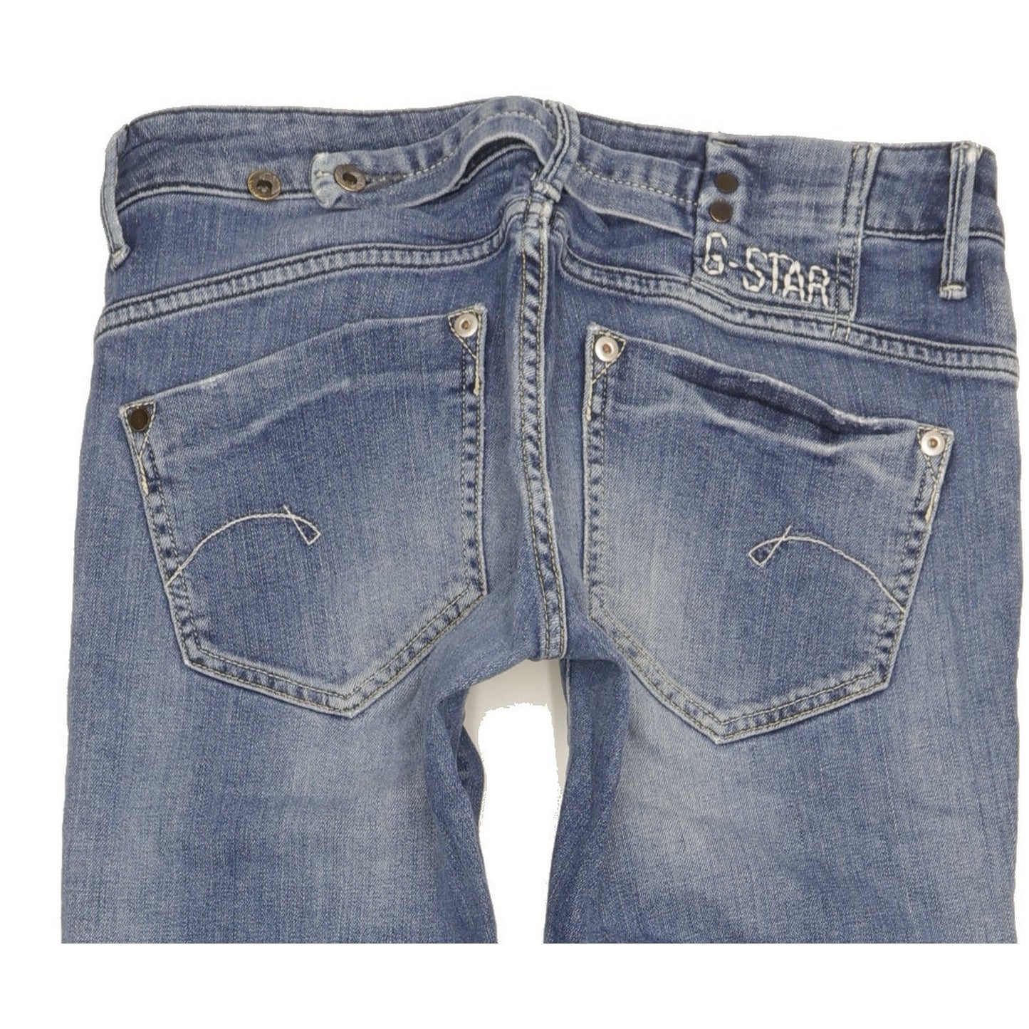 G-Star Midge Women Blue Straight Slim Stretch Jeans W29 L33
