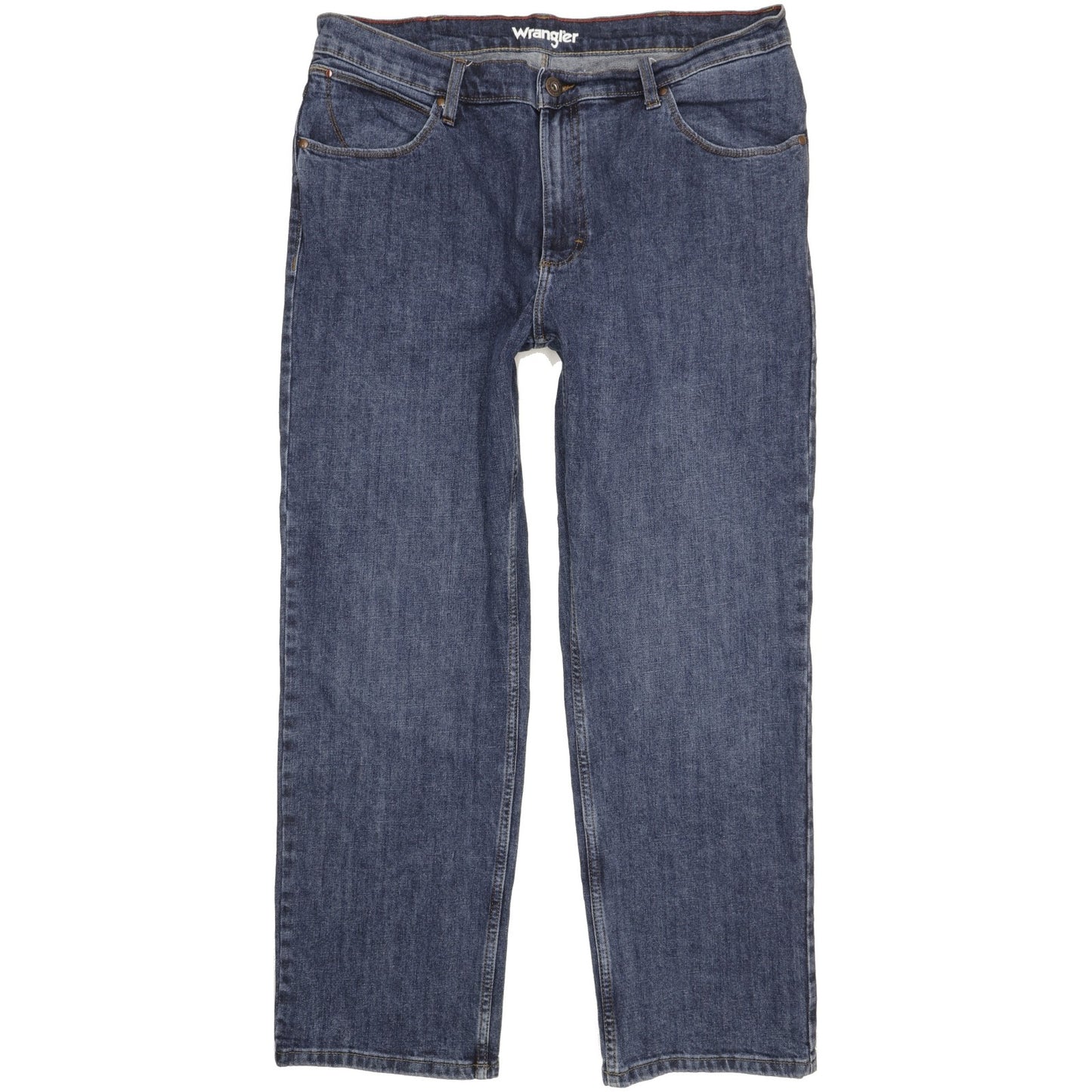 Wrangler Men Blue Straight Regular Stretch Jeans W38 L29