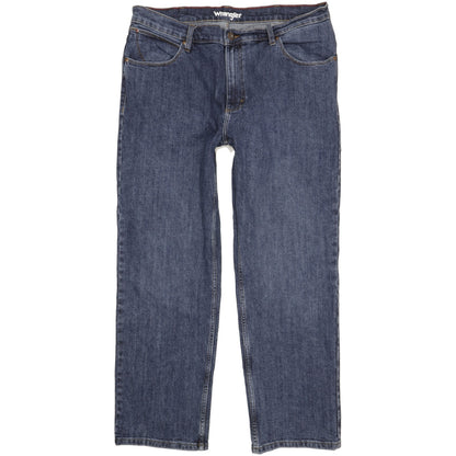 Wrangler Men Blue Straight Regular Stretch Jeans W38 L29