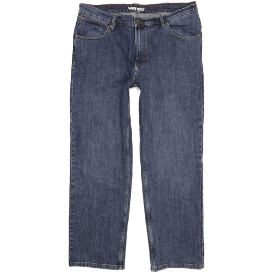 Wrangler Men Blue Straight Regular Stretch Jeans W38 L29