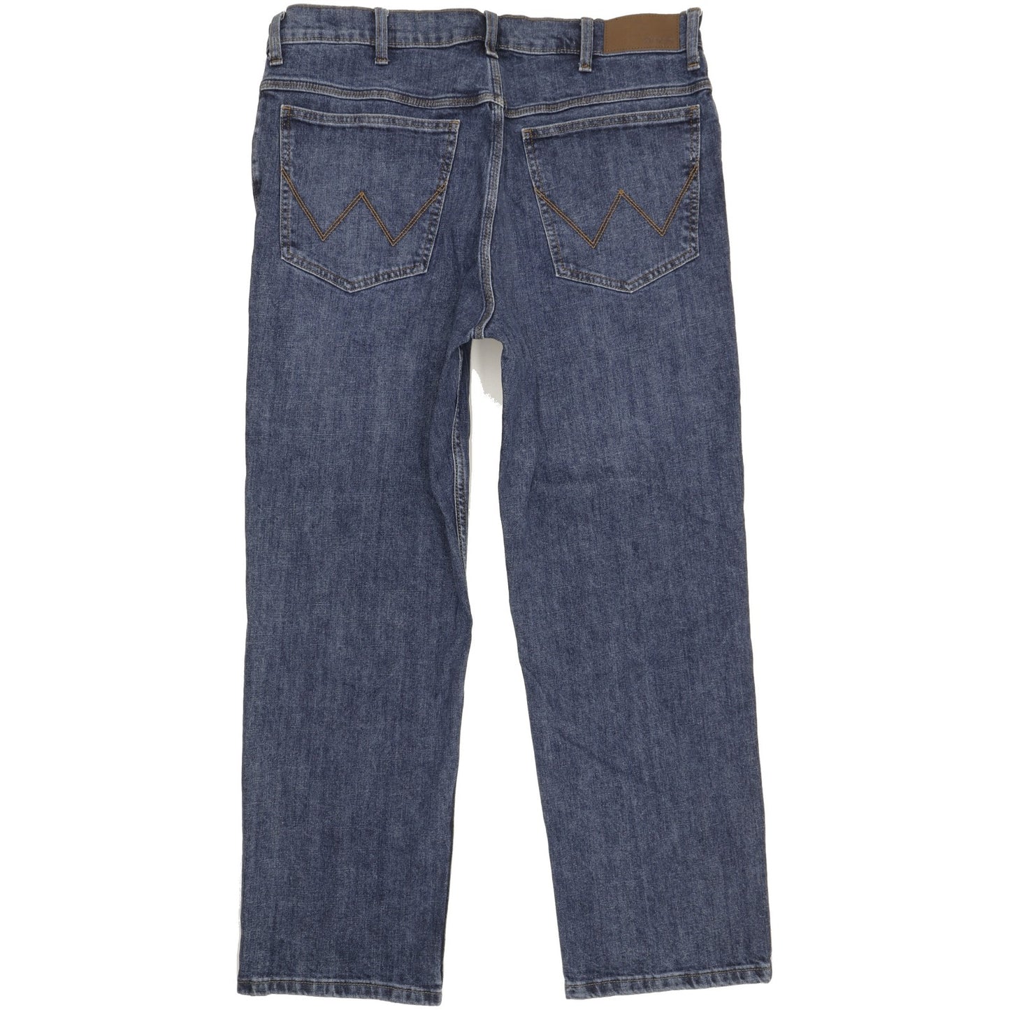 Wrangler Men Blue Straight Regular Stretch Jeans W38 L29