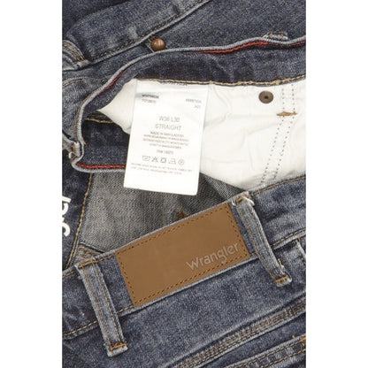 Wrangler Men Blue Straight Regular Stretch Jeans W38 L29