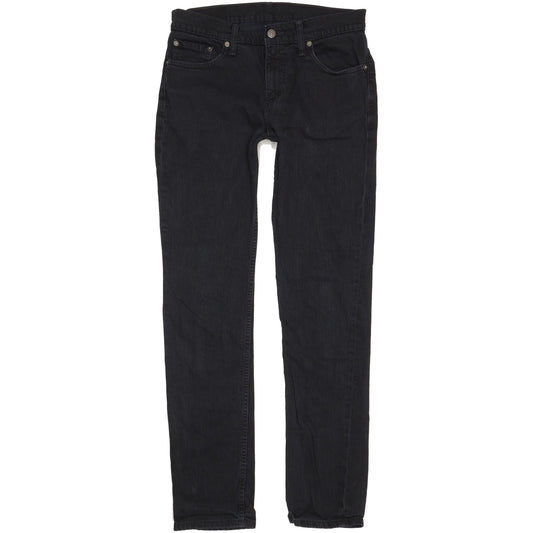 Levi's 511 Men Black Straight Slim Stretch Jeans W33 L33