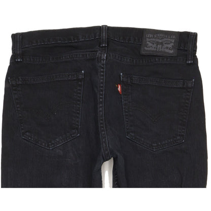 Levi's 511 Men Black Straight Slim Stretch Jeans W33 L33