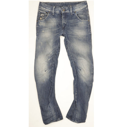 G-Star Arc 3D Women Blue Tapered Loose Jeans W27 L30
