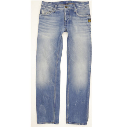 G-Star Attacc Men Blue Straight Slim Jeans W31 L32