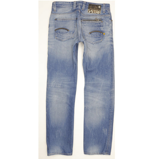G-Star Attacc Men Blue Straight Slim Jeans W31 L32
