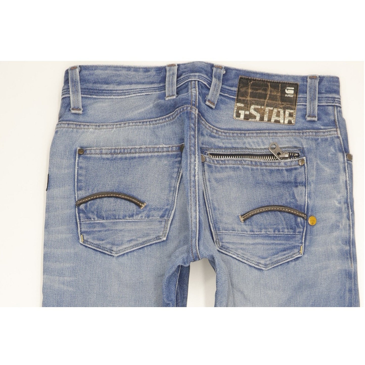 G-Star Attacc Men Blue Straight Slim Jeans W31 L32