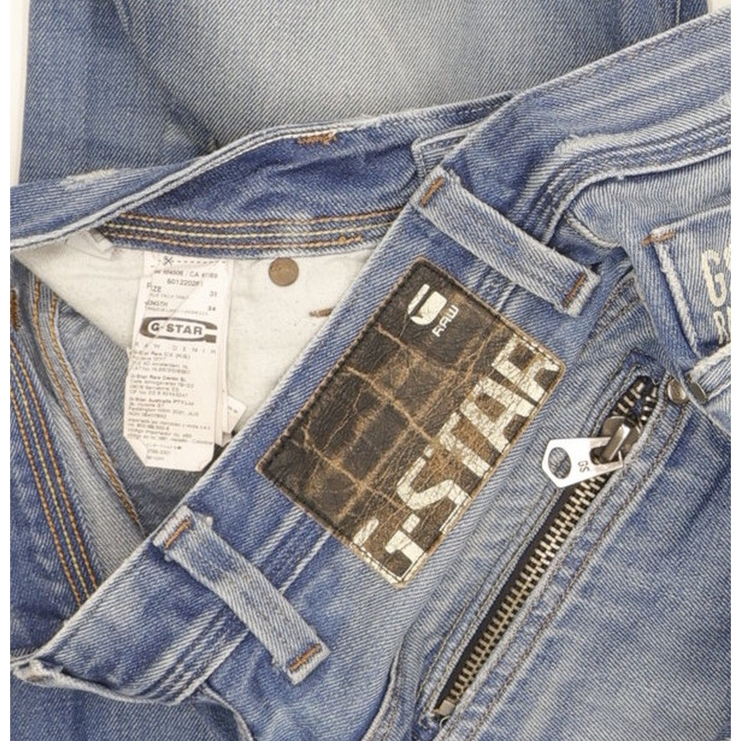 G-Star Attacc Men Blue Straight Slim Jeans W31 L32