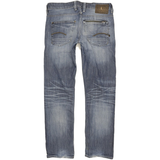 G-Star Attacc Men Blue Straight Regular Jeans W32 L32