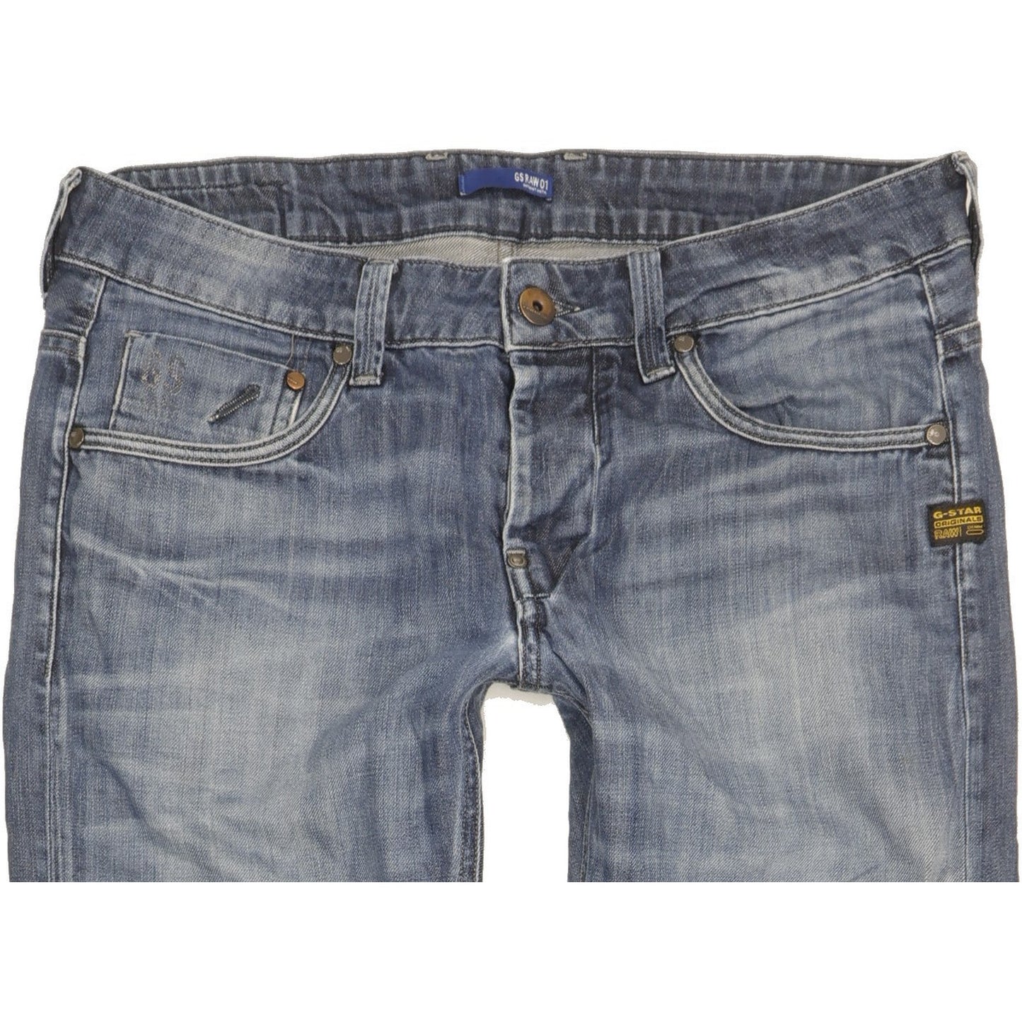 G-Star Attacc Men Blue Straight Regular Jeans W32 L32