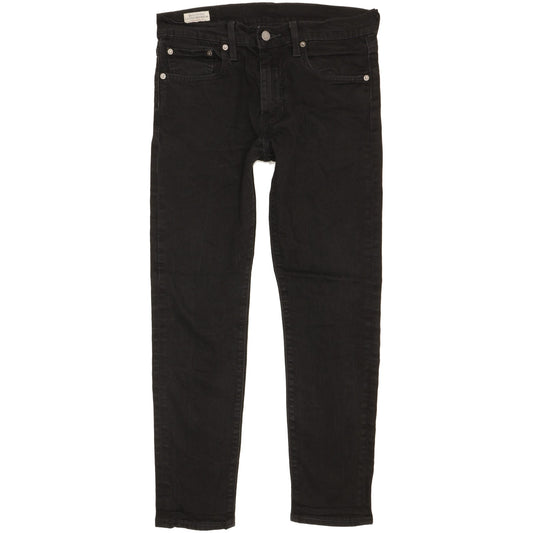 Levi's 512 Men Black Tapered Slim Stretch Jeans W31 L28