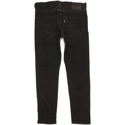 Levi's 512 Men Black Tapered Slim Stretch Jeans W31 L28