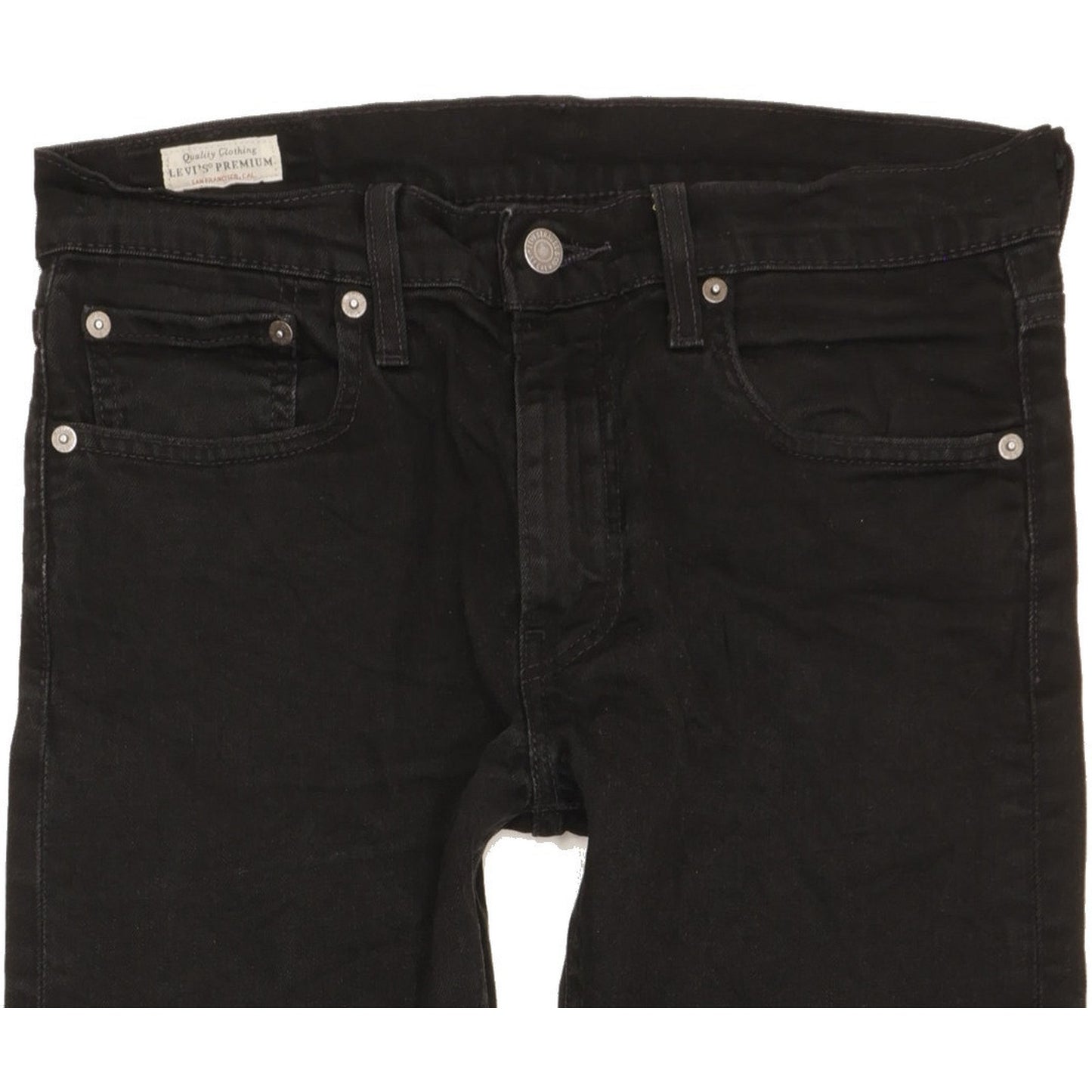 Levi's 512 Men Black Tapered Slim Stretch Jeans W31 L28