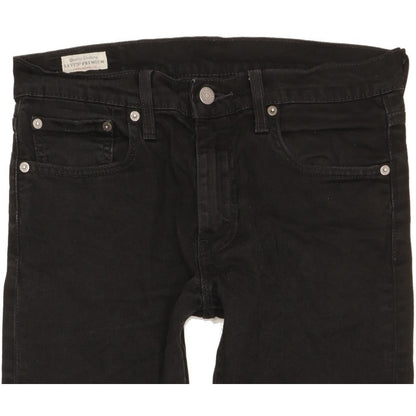 Levi's 512 Men Black Tapered Slim Stretch Jeans W31 L28