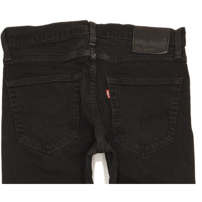 Levi's 512 Men Black Tapered Slim Stretch Jeans W31 L28