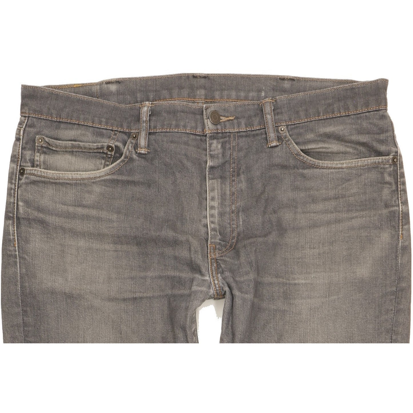 Levi's 511 Men Grey Straight Slim Stretch Jeans W38 L29