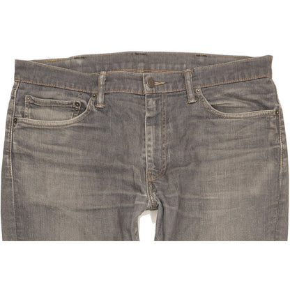 Levi's 511 Men Grey Straight Slim Stretch Jeans W38 L29