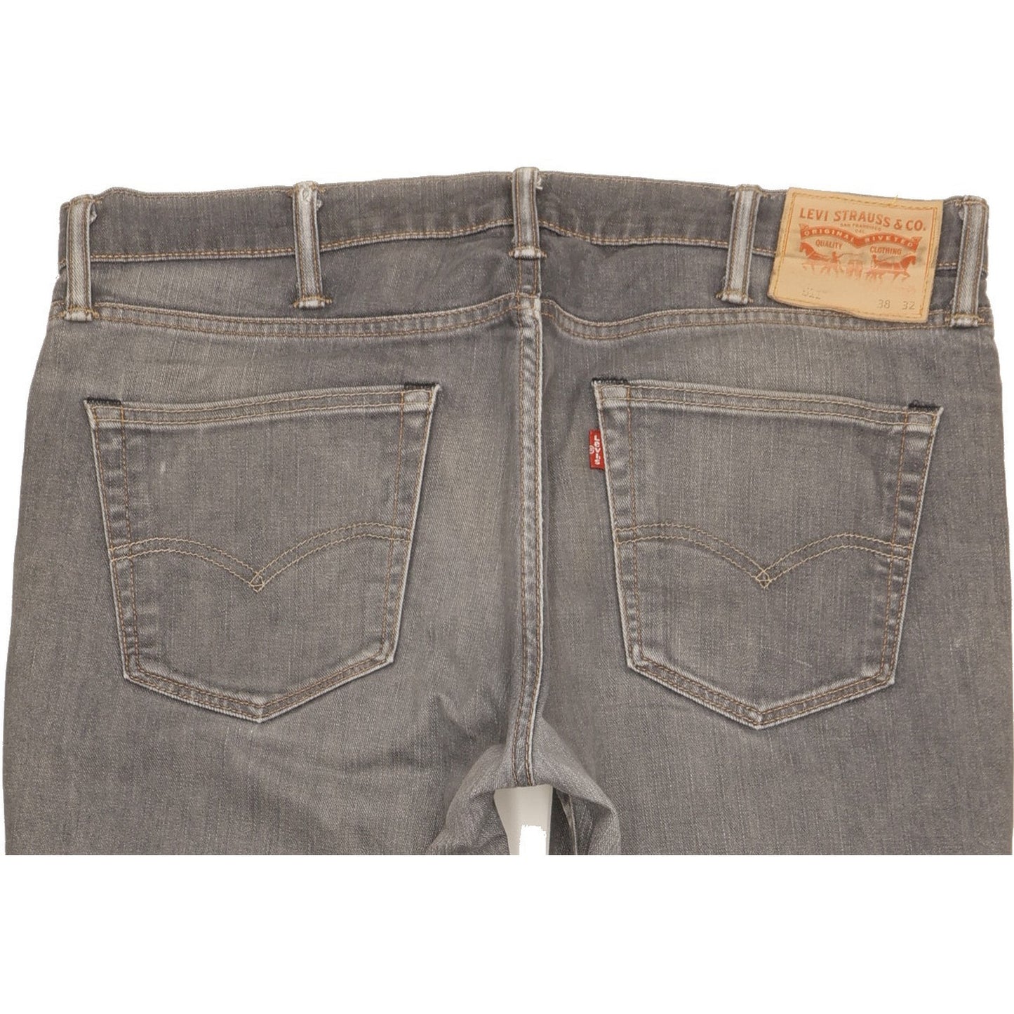 Levi's 511 Men Grey Straight Slim Stretch Jeans W38 L29