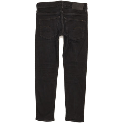 G-Star 3301 Men Black Straight Slim Stretch Jeans W31 L29
