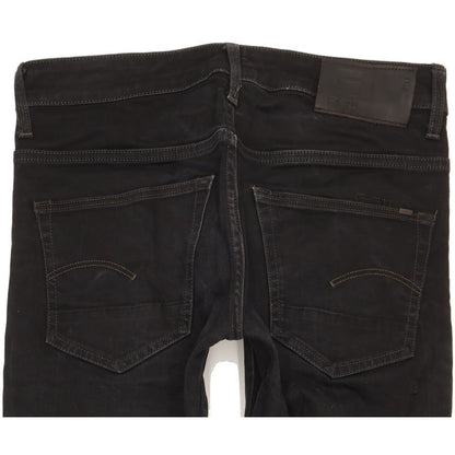 G-Star 3301 Men Black Straight Slim Stretch Jeans W31 L29