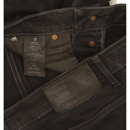 G-Star 3301 Men Black Straight Slim Stretch Jeans W31 L29