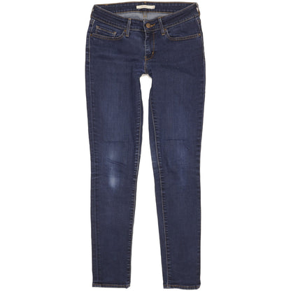 Levi's 711 Women Blue Skinny Slim Stretch Jeans W28 L30