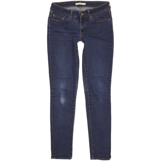 Levi's 711 Women Blue Skinny Slim Stretch Jeans W28 L30