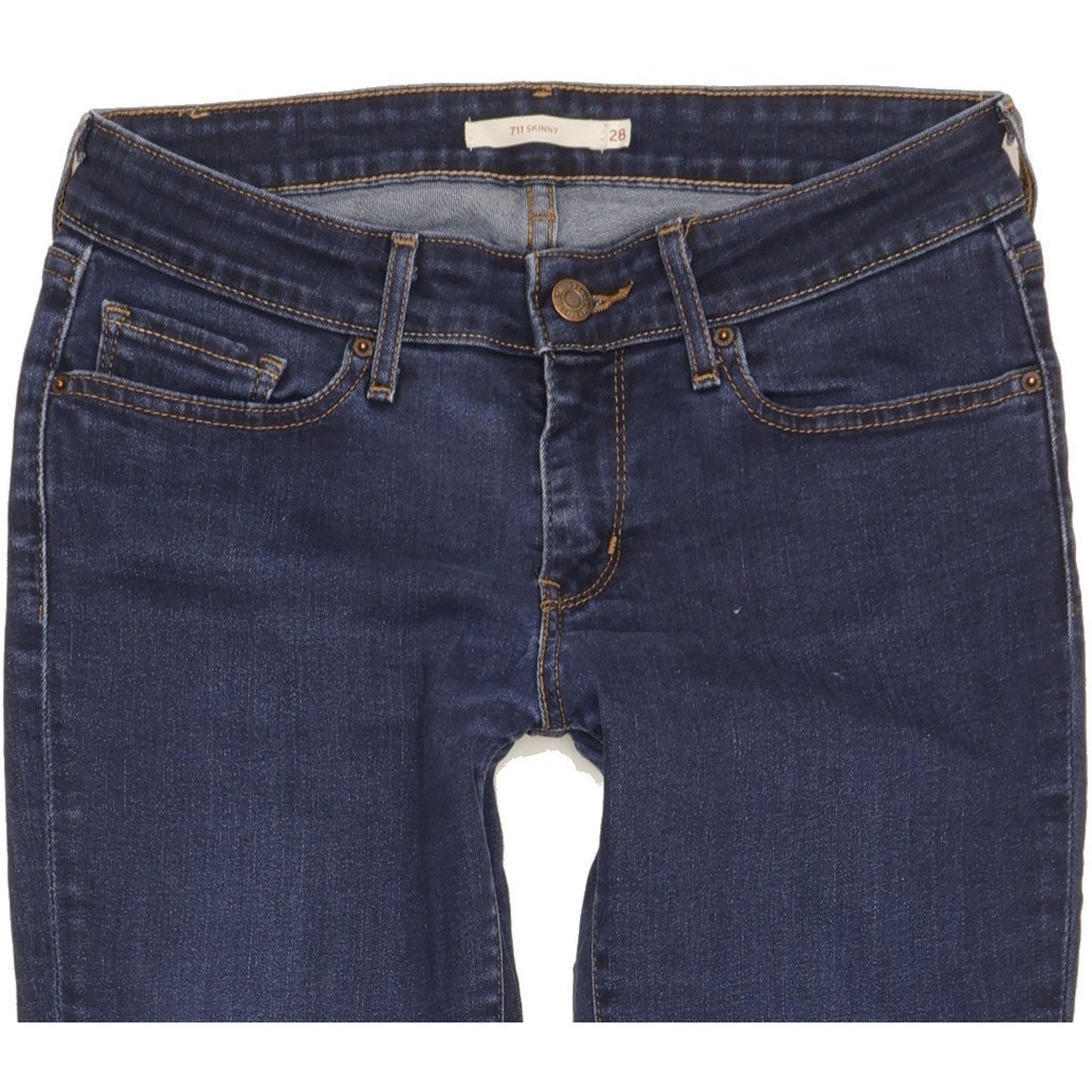 Levi's 711 Women Blue Skinny Slim Stretch Jeans W28 L30