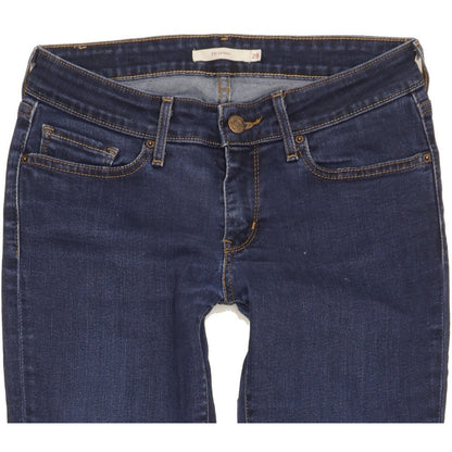 Levi's 711 Women Blue Skinny Slim Stretch Jeans W28 L30