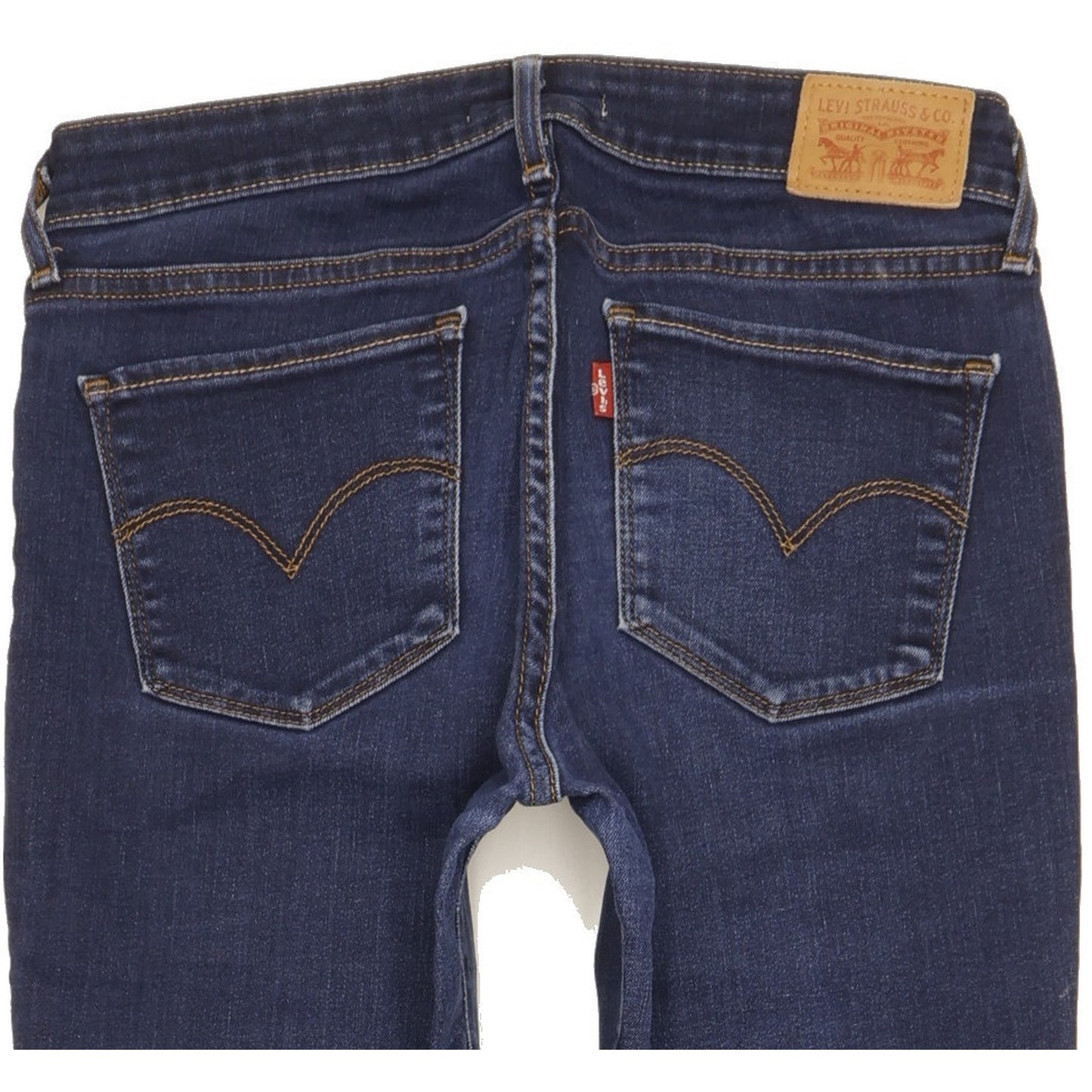 Levi's 711 Women Blue Skinny Slim Stretch Jeans W28 L30