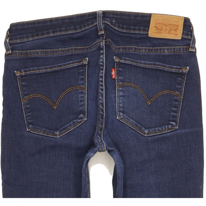 Levi's 711 Women Blue Skinny Slim Stretch Jeans W28 L30