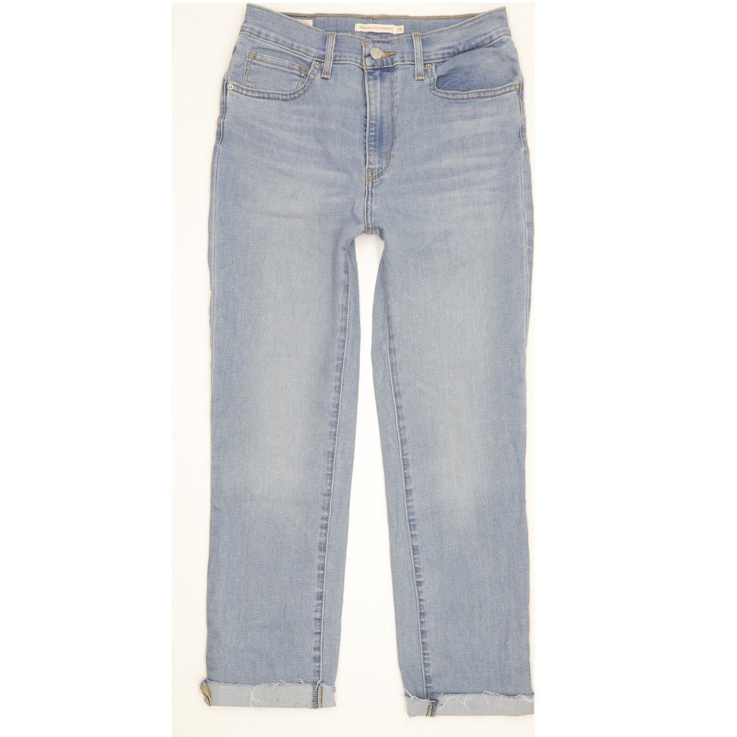 Levi's 724 Women Blue Straight Slim Stretch Jeans W29 L27