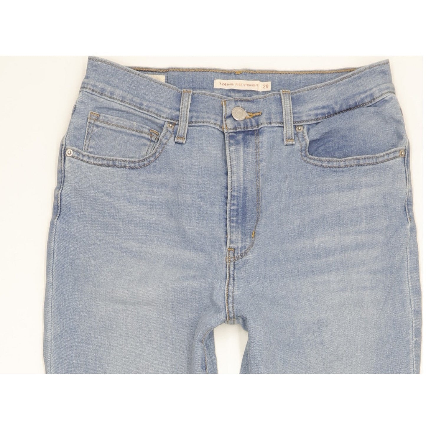 Levi's 724 Women Blue Straight Slim Stretch Jeans W29 L27
