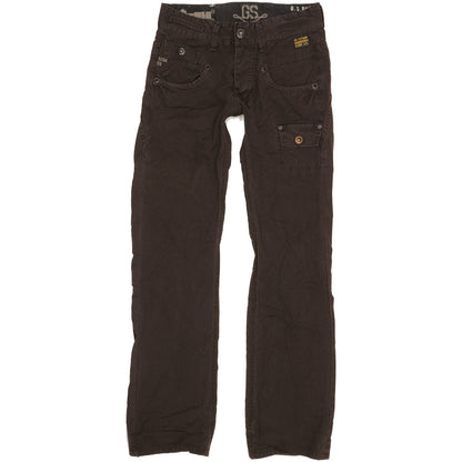 G-Star Parker Radar Men Brown Bootcut Slim Trousers W29 L32