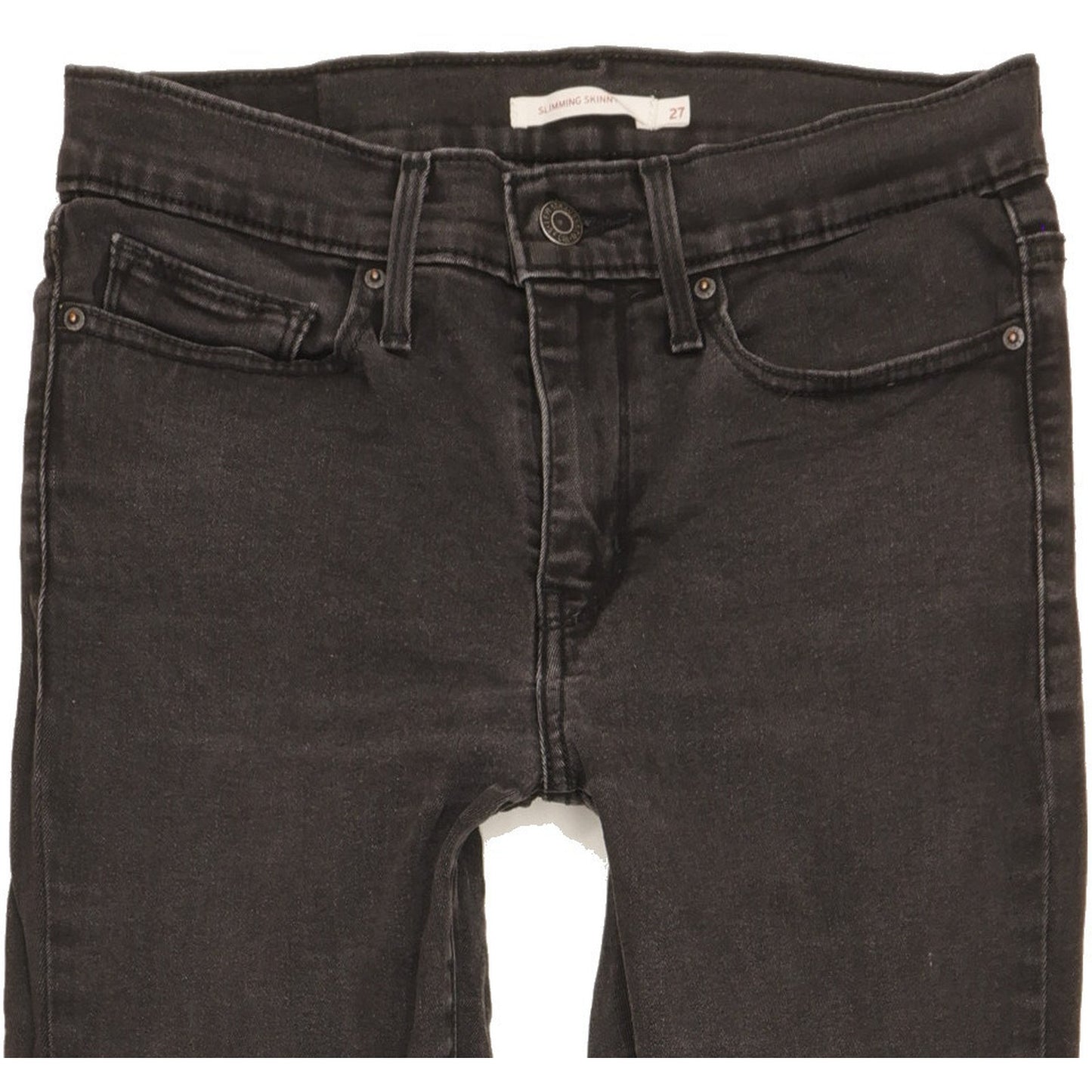 Levi's Slimming Women Black Skinny Slim Stretch Jeans W27 L31