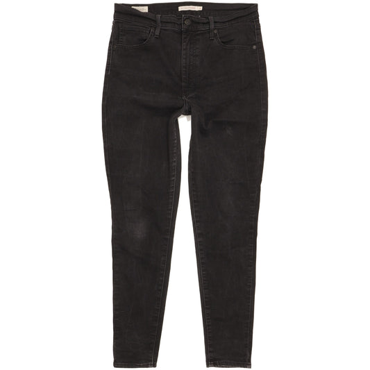 Levi's Mile Black Skinny Slim Stretch Jeans High Waisted W32 L29