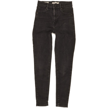 Levi's Mile Women Black Skinny Slim Stretch Jeans W26 L28