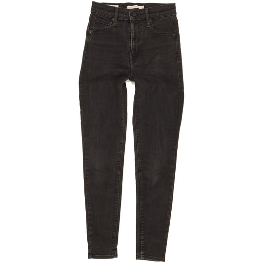 Levi's Mile Women Black Skinny Slim Stretch Jeans W26 L28