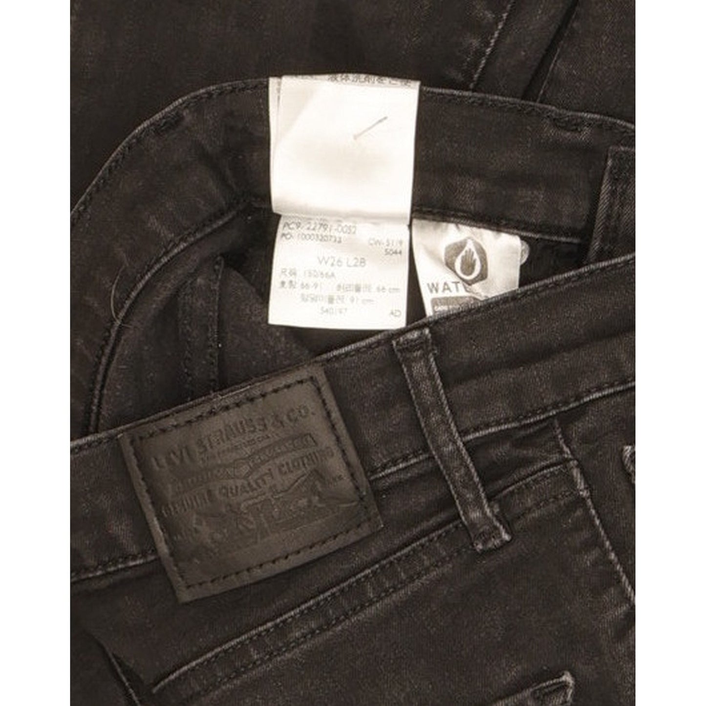 Levi's Mile Women Black Skinny Slim Stretch Jeans W26 L28
